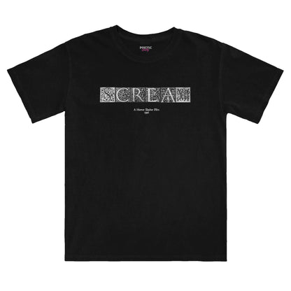 Slasher Film Scream Vintage Carved Initials Movie T-Shirt