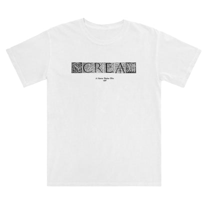 Slasher Film Scream Vintage Carved Initials Movie T-Shirt