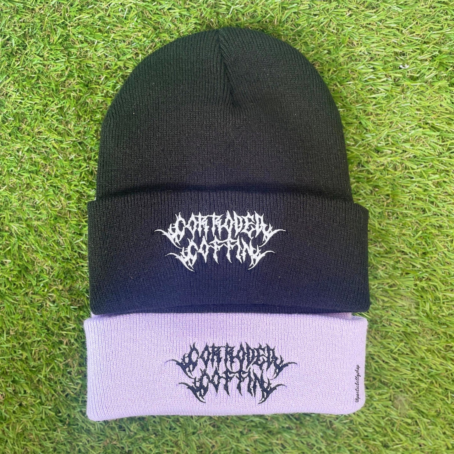 Corroded Coffin Metalcore Embroidered Logo Beanie Unisex