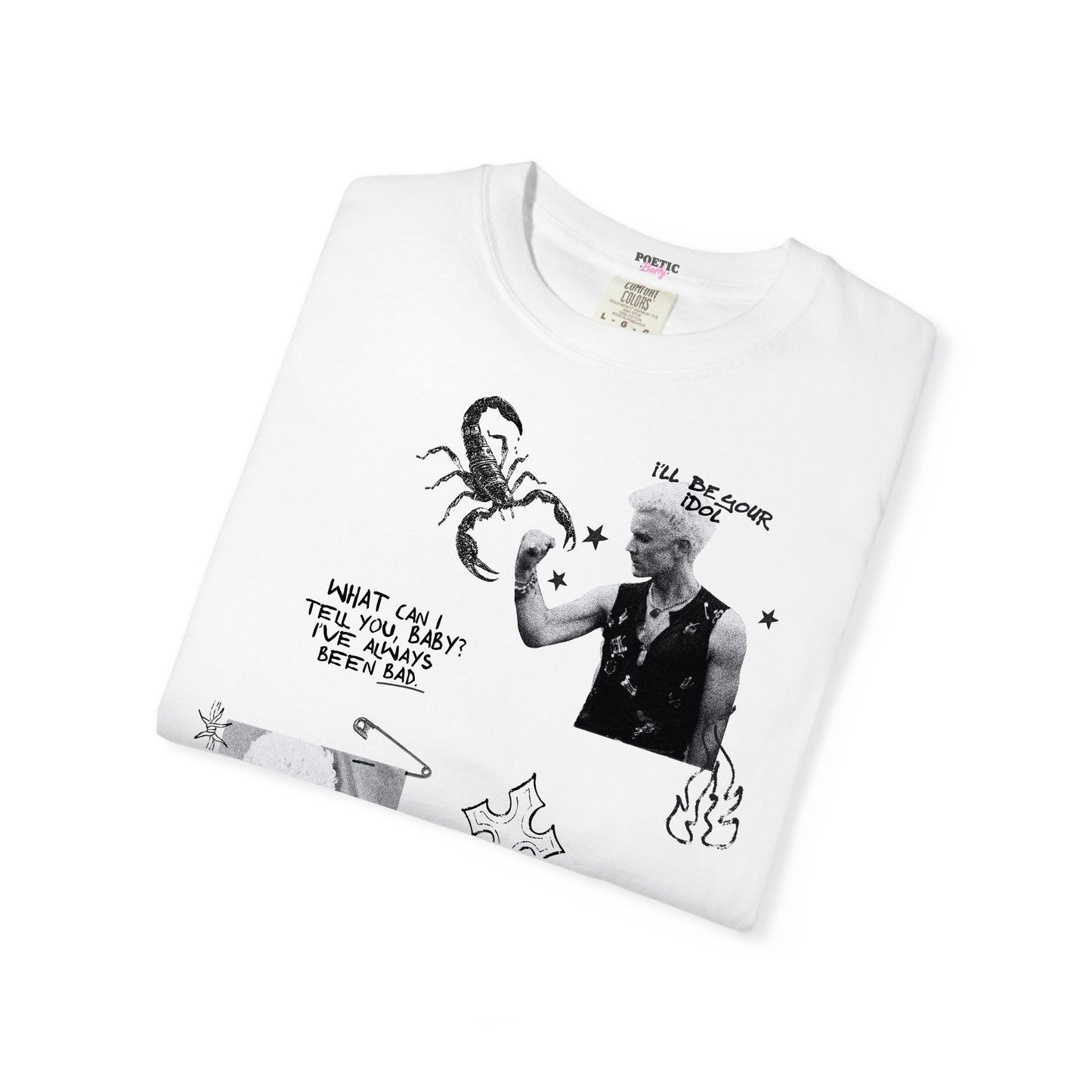 Spike New York Idol Vintage Style Buffy Inspired Black Cotton T-Shirt
