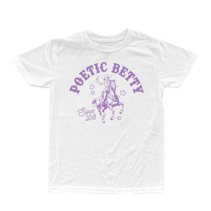 Poetic Betty™ Retro Cowgirl Betty Since 2018 100% Cotton Unisex T-Shirt