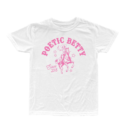 Poetic Betty™ Retro Cowgirl Betty Since 2018 100% Cotton Unisex T-Shirt