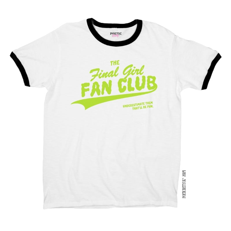 The Final Girl Fan Club Horror Movies Halloween Retro Ringer T-Shirt