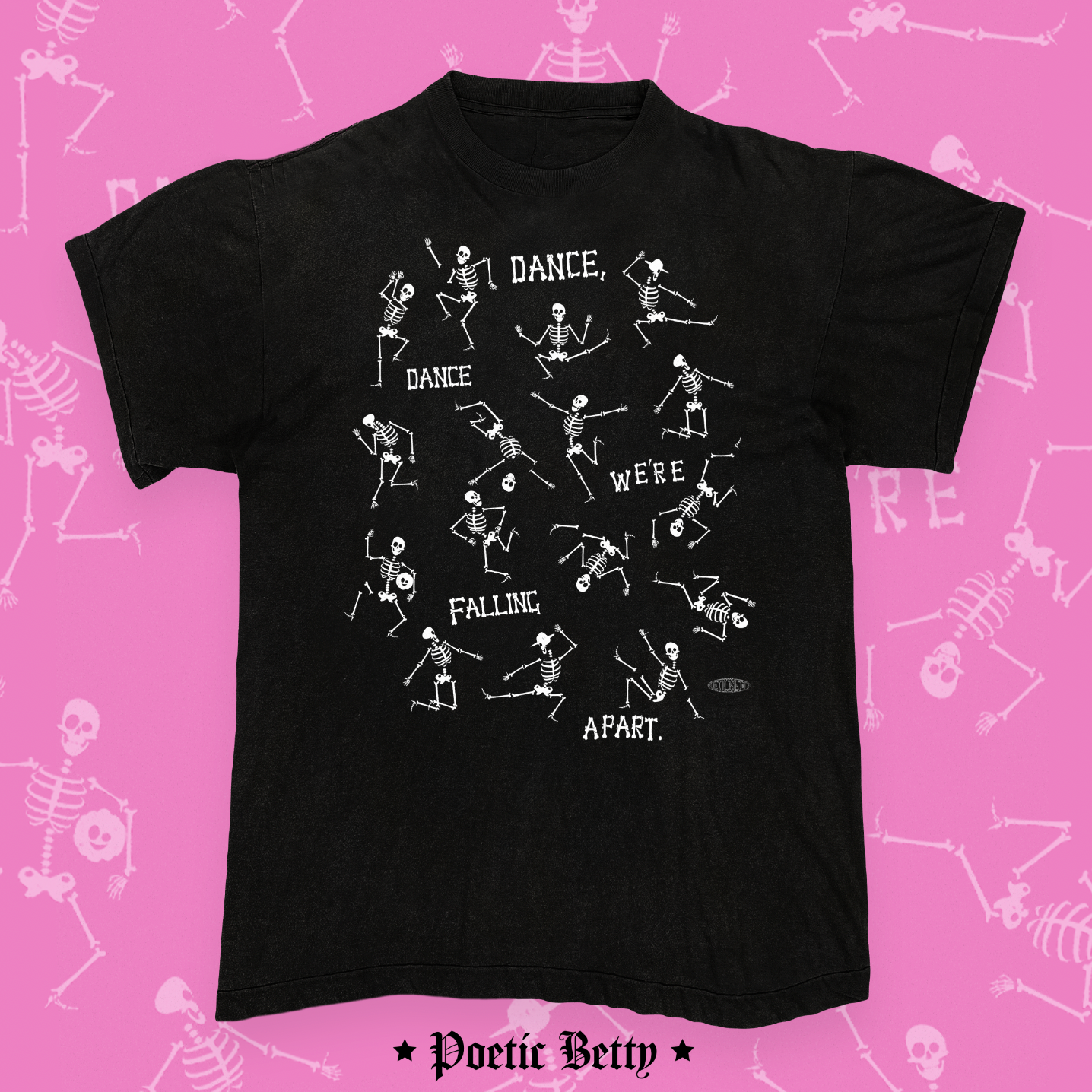 Dance Dance Skeletons Spooky Pop Punk Inspired Unisex T-Shirt