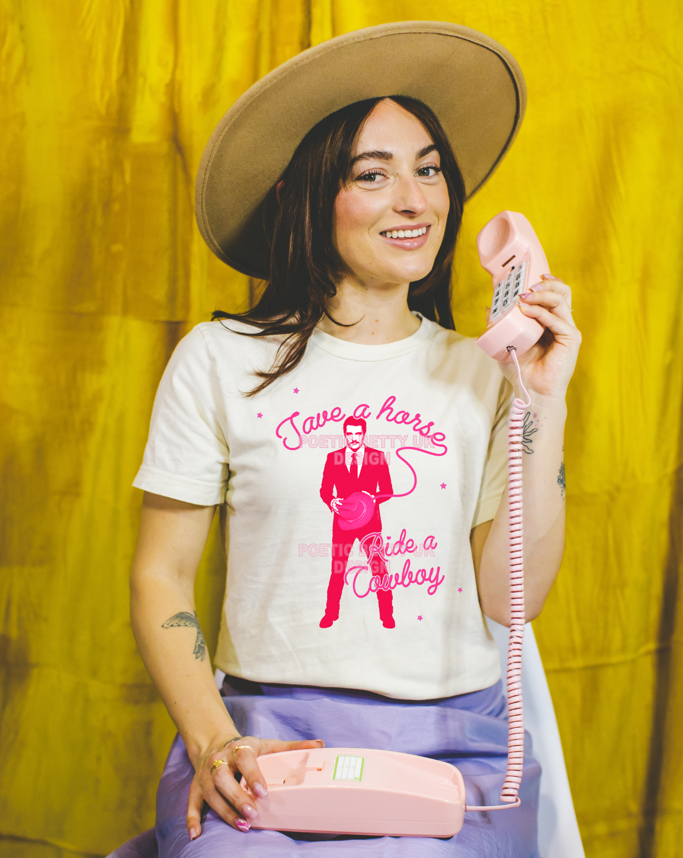 Pedro Pascal Agent Whiskey Cowboy Printed Unisex T-Shirt