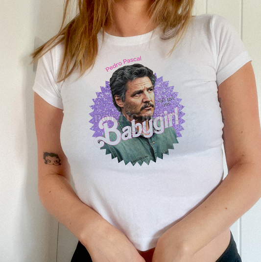 Pedro Pascal Babygirl Barbie The Movie Inspired Baby Tee