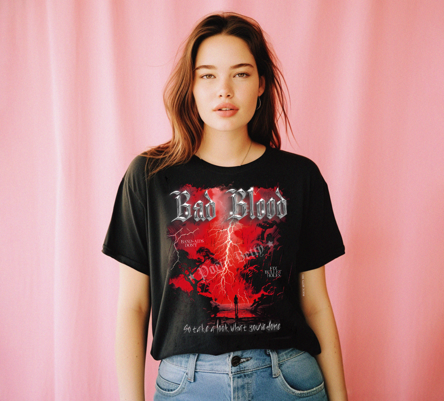 Bad Blood 1989 Taylor's Version Inspired Vintage Band Unisex T-Shirt