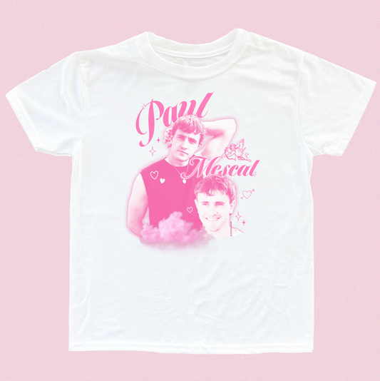 Pink Paul Mescal Tribute inspired Baby Tee