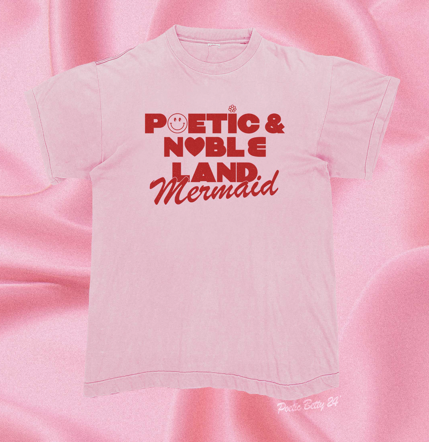 Poetic Noble Land Mermaid Galentine's Day Leslie Knope Parks & Recreation Unisex T-Shirt