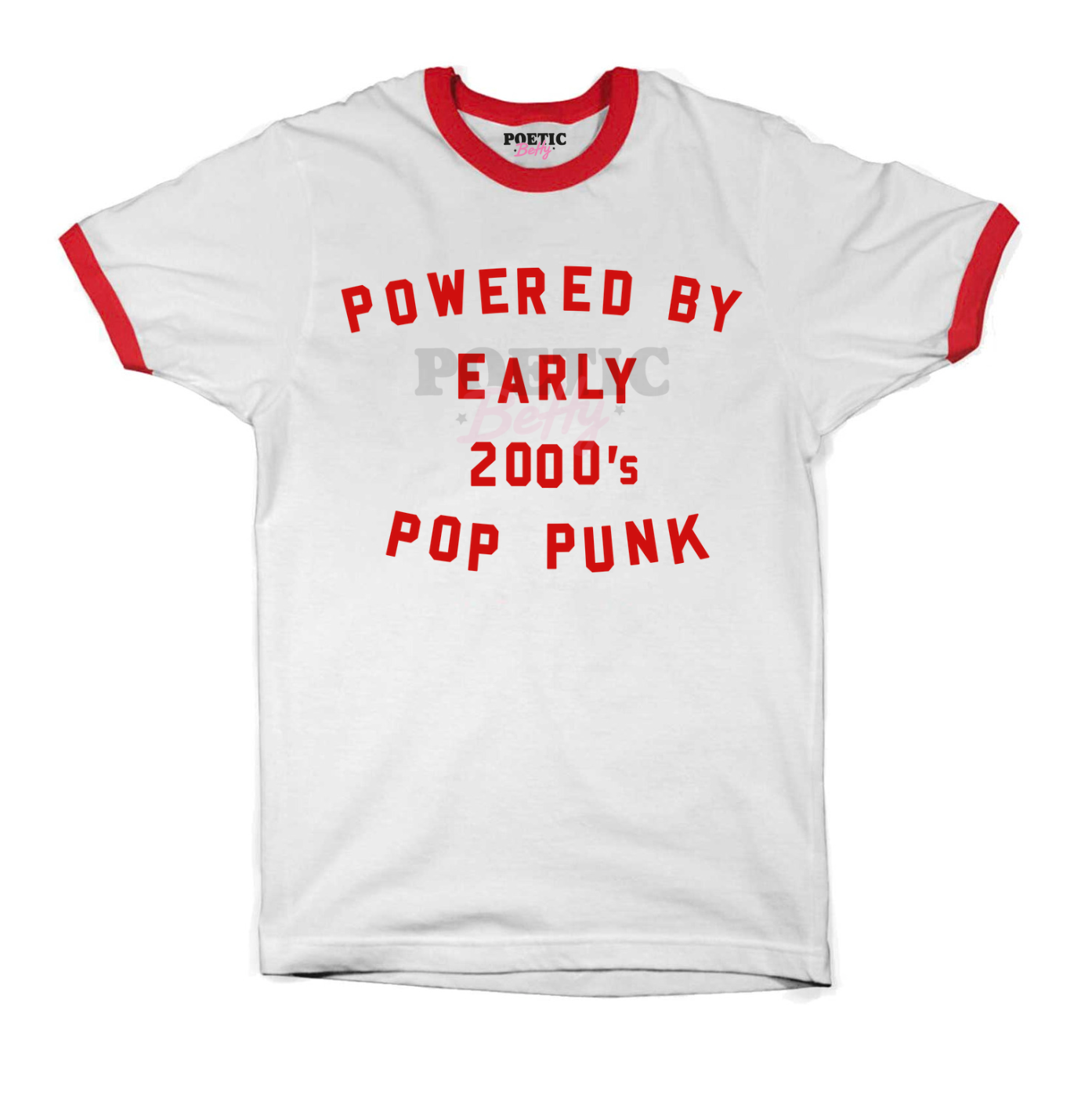 Pop Punk Never Dies Retro Ringer T-Shirt Unisex 100% Cotton