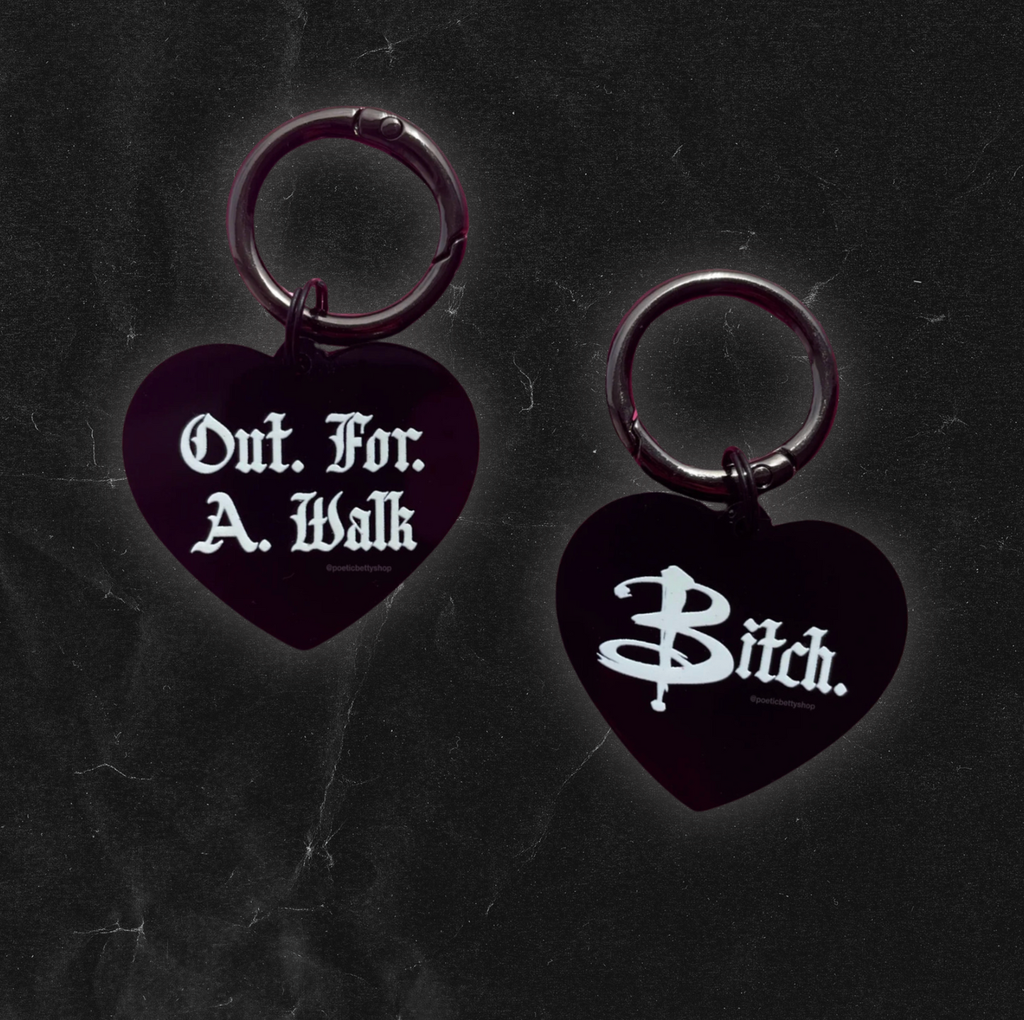 Spike Out For A Walk Buffy Inspired Boot Charms Acrylic Metal *Pre-Order*