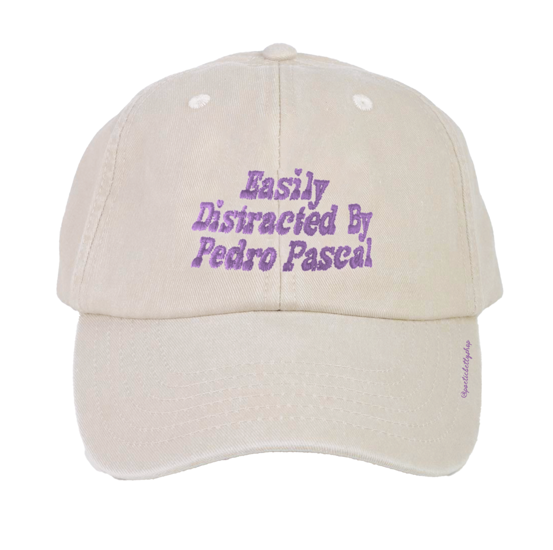 Easily Distracted By Pedro Pascal Vintage Embroidered Cap