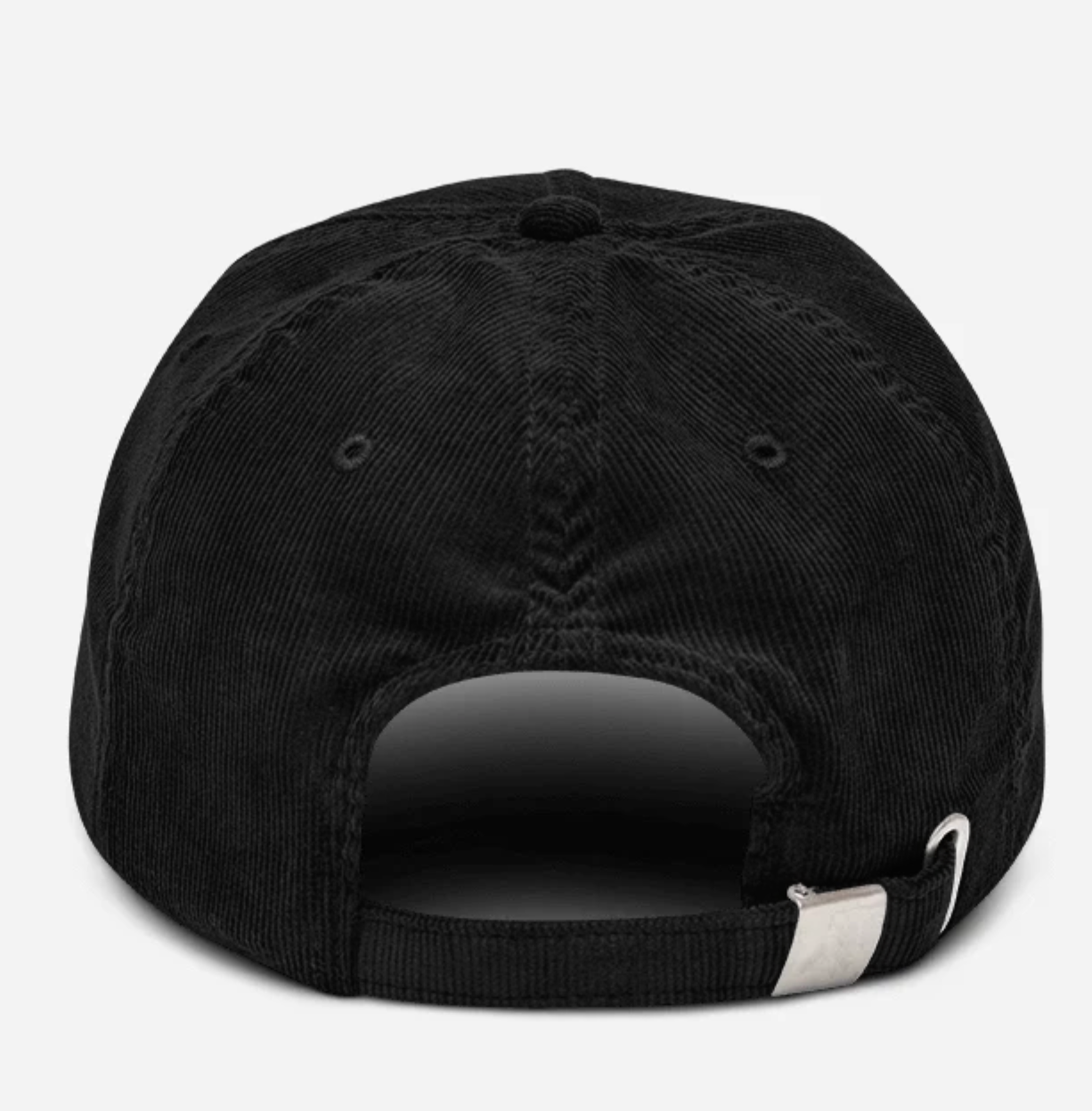 Pedro Pascal Easily Distracted Organic Corduroy Black Lilac Embroidered Cap