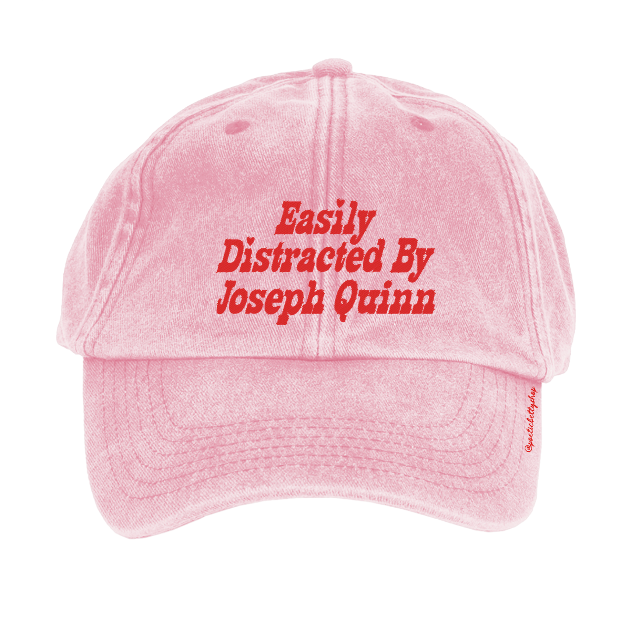 Easily Distracted By Joseph Quinn Vintage Embroidered Cap