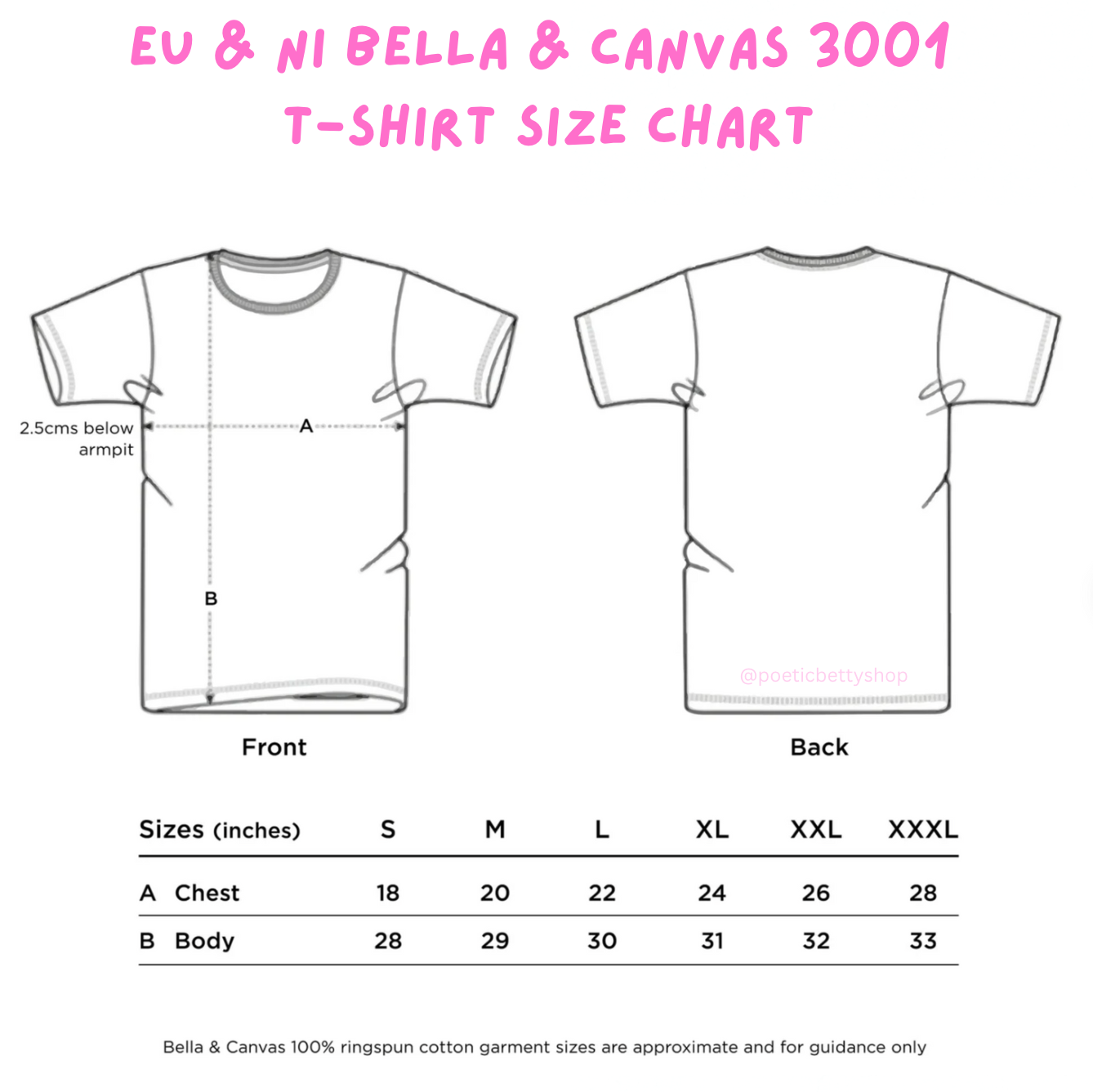 Pink Unisex 100% Cotton T-Shirt - For EU Customers Only