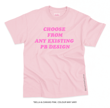 Pink Unisex 100% Cotton T-Shirt - For EU Customers Only