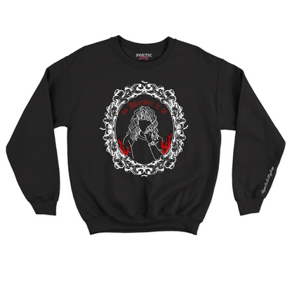 The Shire is burning, So Mordor It is Halloween Red Flames Crew Neck Sweatshirt