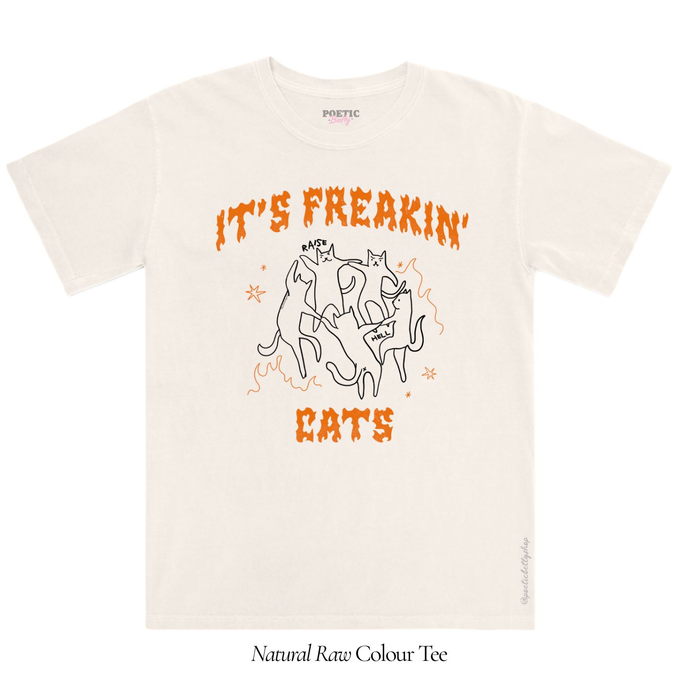 It's Freakin' Cats! Halloween Feline T-Shirt Black Unisex