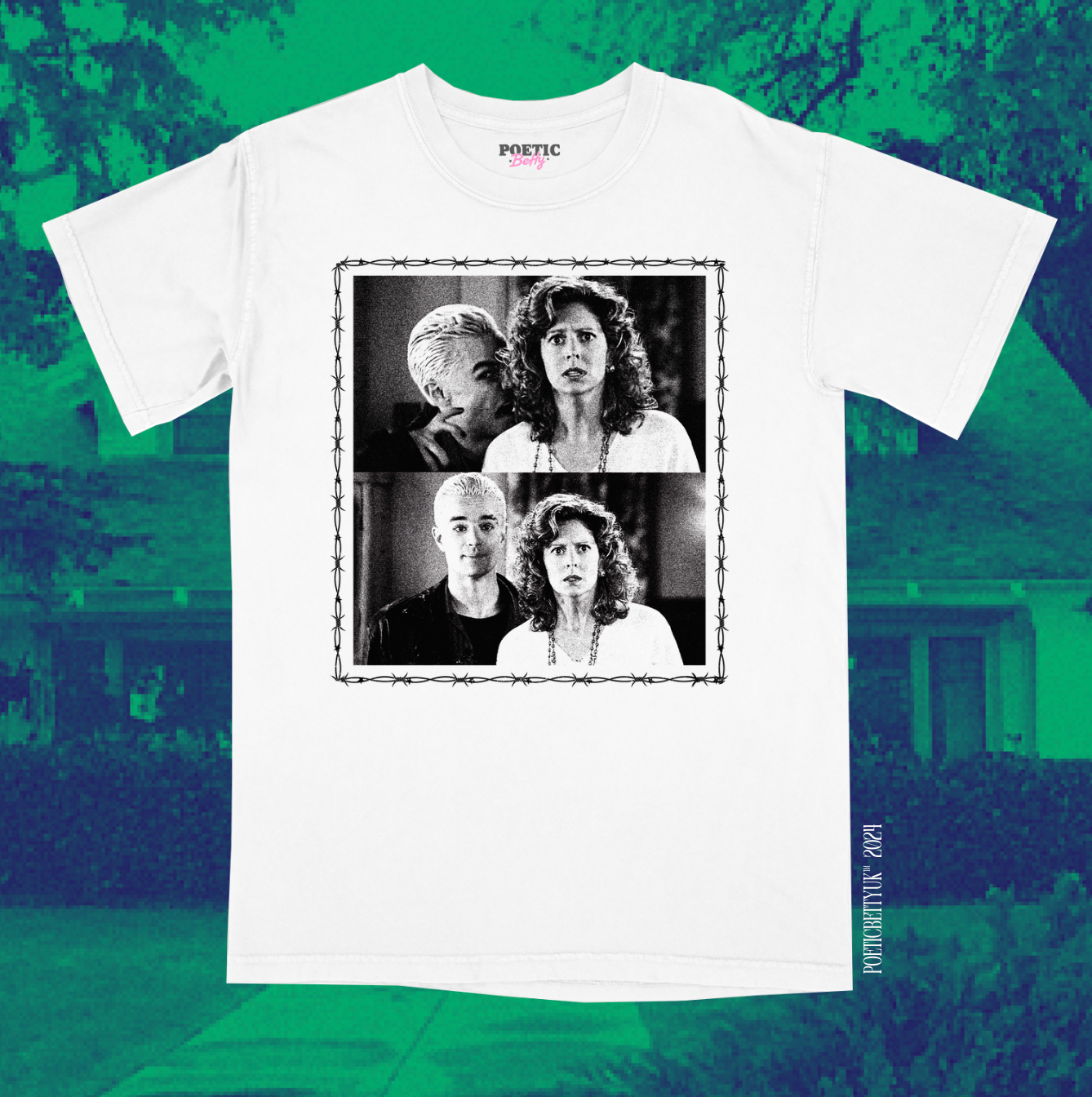 You're A Very Bad Man Vampire Bite 90s Scene Crew Neck Adult T-Shirt