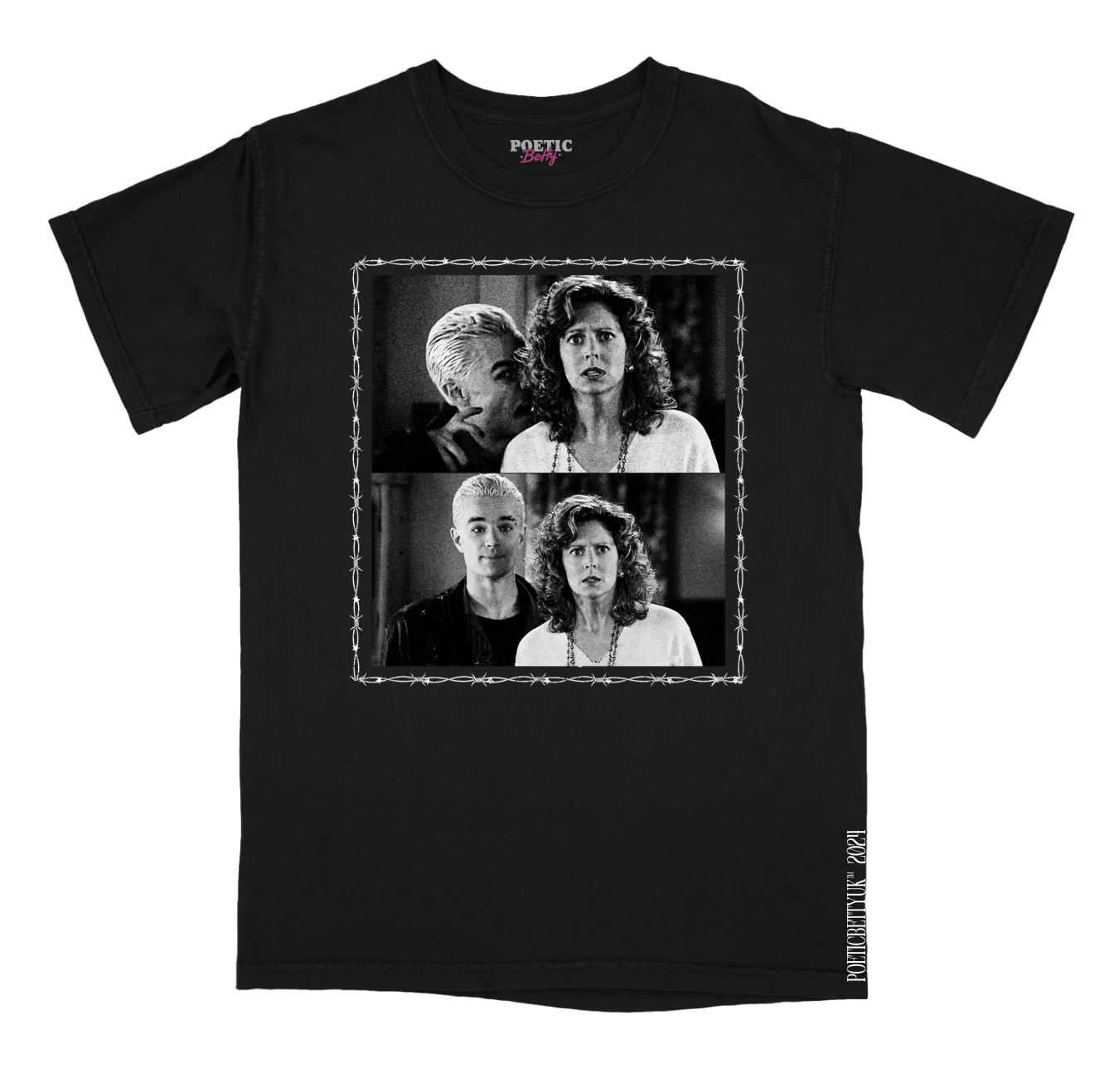 You're A Very Bad Man Vampire Bite 90s Scene Crew Neck Adult T-Shirt