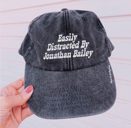 Easily Distracted By Jonathan Bailey Vintage Embroidered Cap