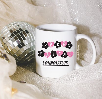 Pedro Pascal Connoisseur Multi Colour Heart 11oz Mug