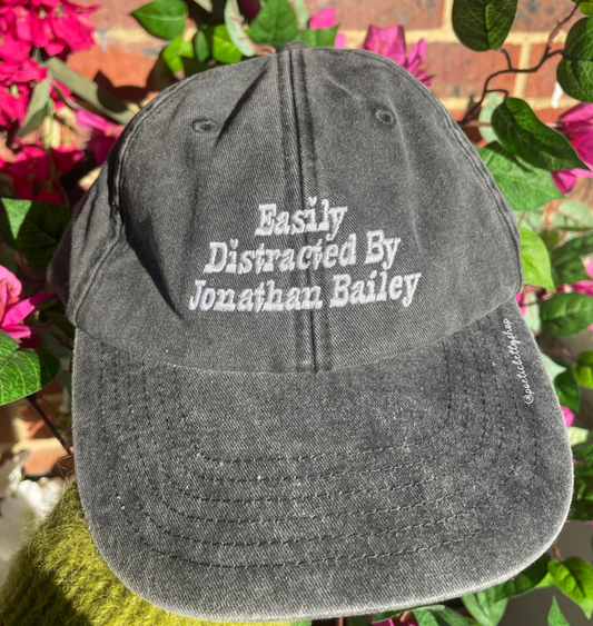 Easily Distracted By Jonathan Bailey Vintage Embroidered Cap *PRE-ORDER*