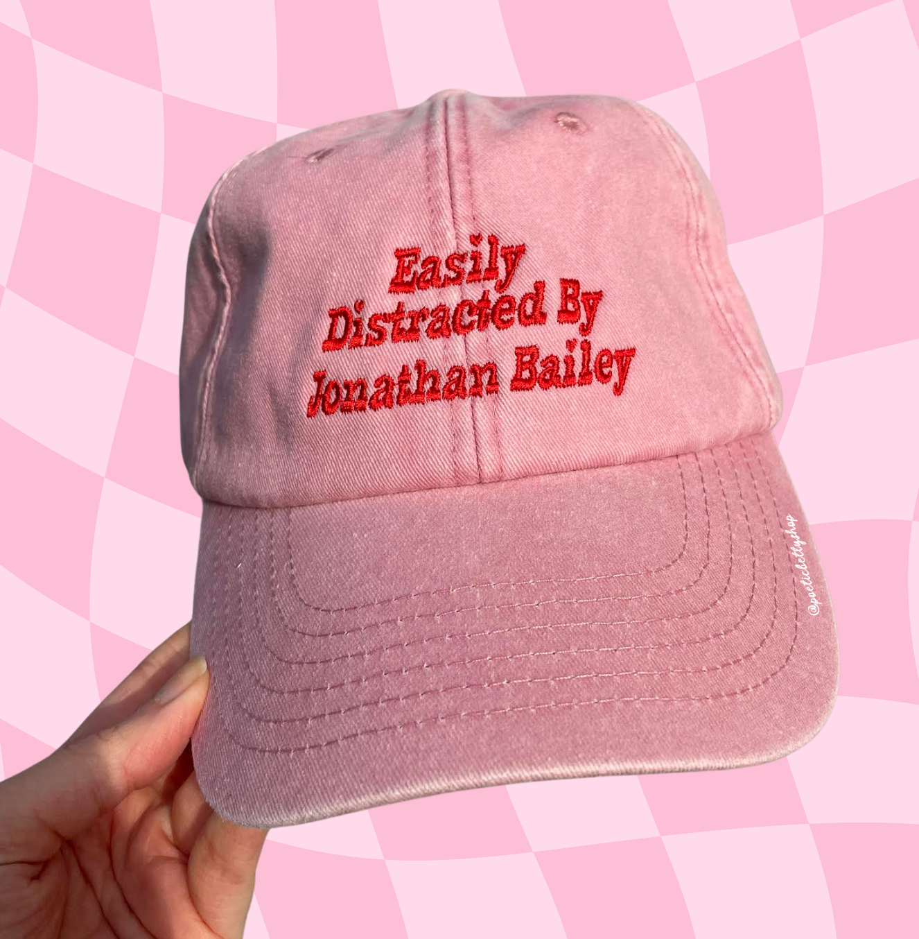 Easily Distracted By Jonathan Bailey Vintage Embroidered Cap