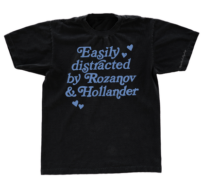 Easily Distracted By Rozanov and Hollander Rivalry T-Shirt 100% Cotton