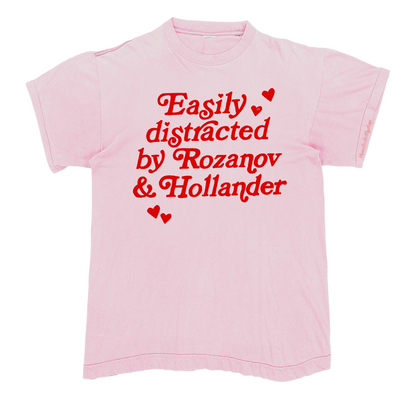 Easily Distracted By Rozanov and Hollander Rivalry T-Shirt 100% Cotton
