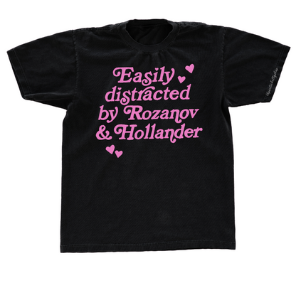 Easily Distracted By Rozanov and Hollander Rivalry T-Shirt 100% Cotton