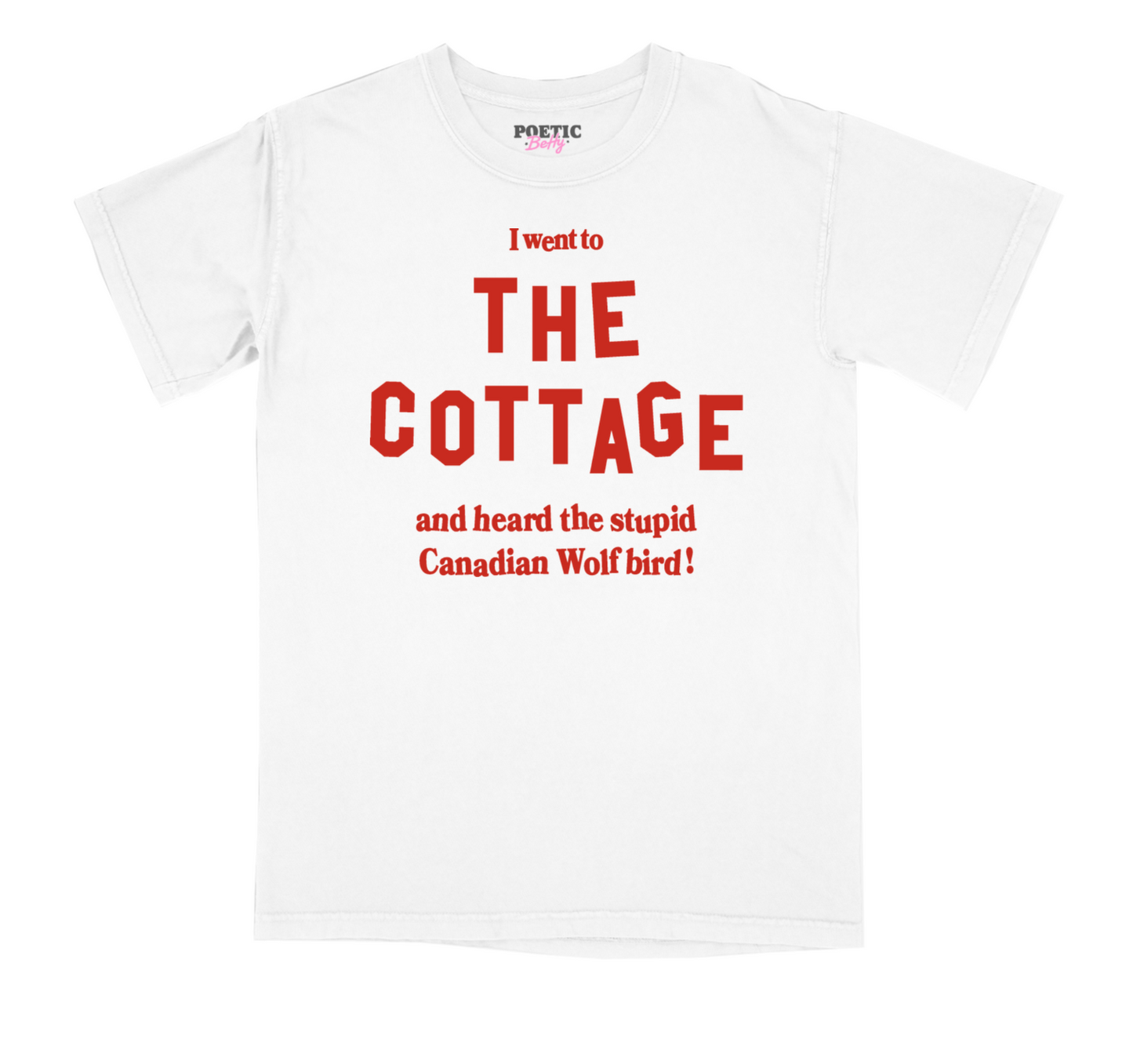 I'm Coming To The Cottage Hollander Rozanov Rivalry Canadian Wolf Bird T-Shirt 100% Cotton