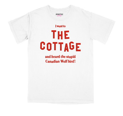 I'm Coming To The Cottage Hollander Rozanov Rivalry Canadian Wolf Bird T-Shirt 100% Cotton