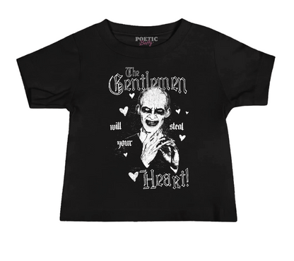 The Gentlemen Heart Stealers BTVS Hush Black 90s TV Monster Baby Tee
