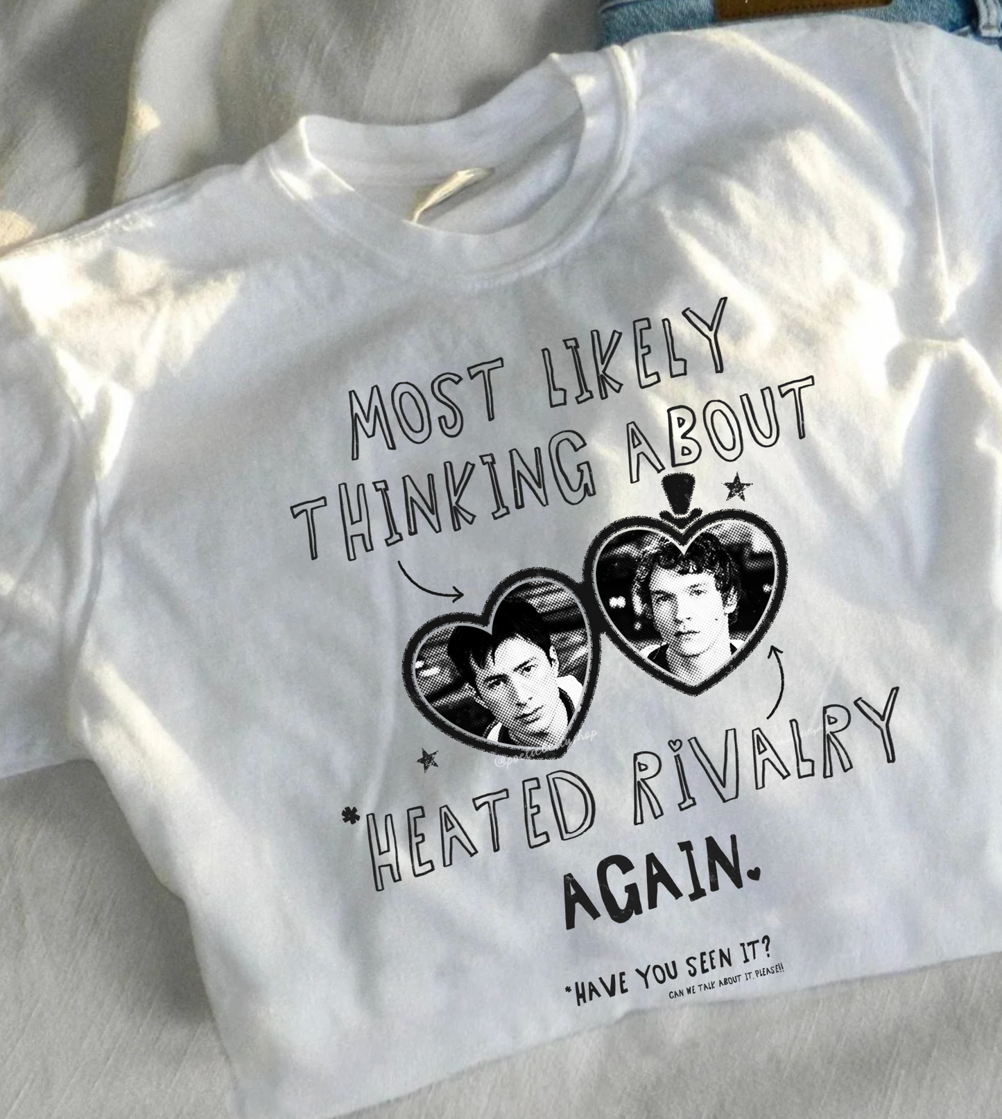 Most Likely Thinking About Heated Rivalry T-Shirt 100% Cotton