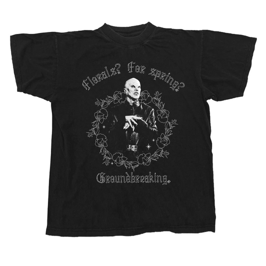 Florals For Spring? Groundbreaking Buffy The Master Black T-Shirt