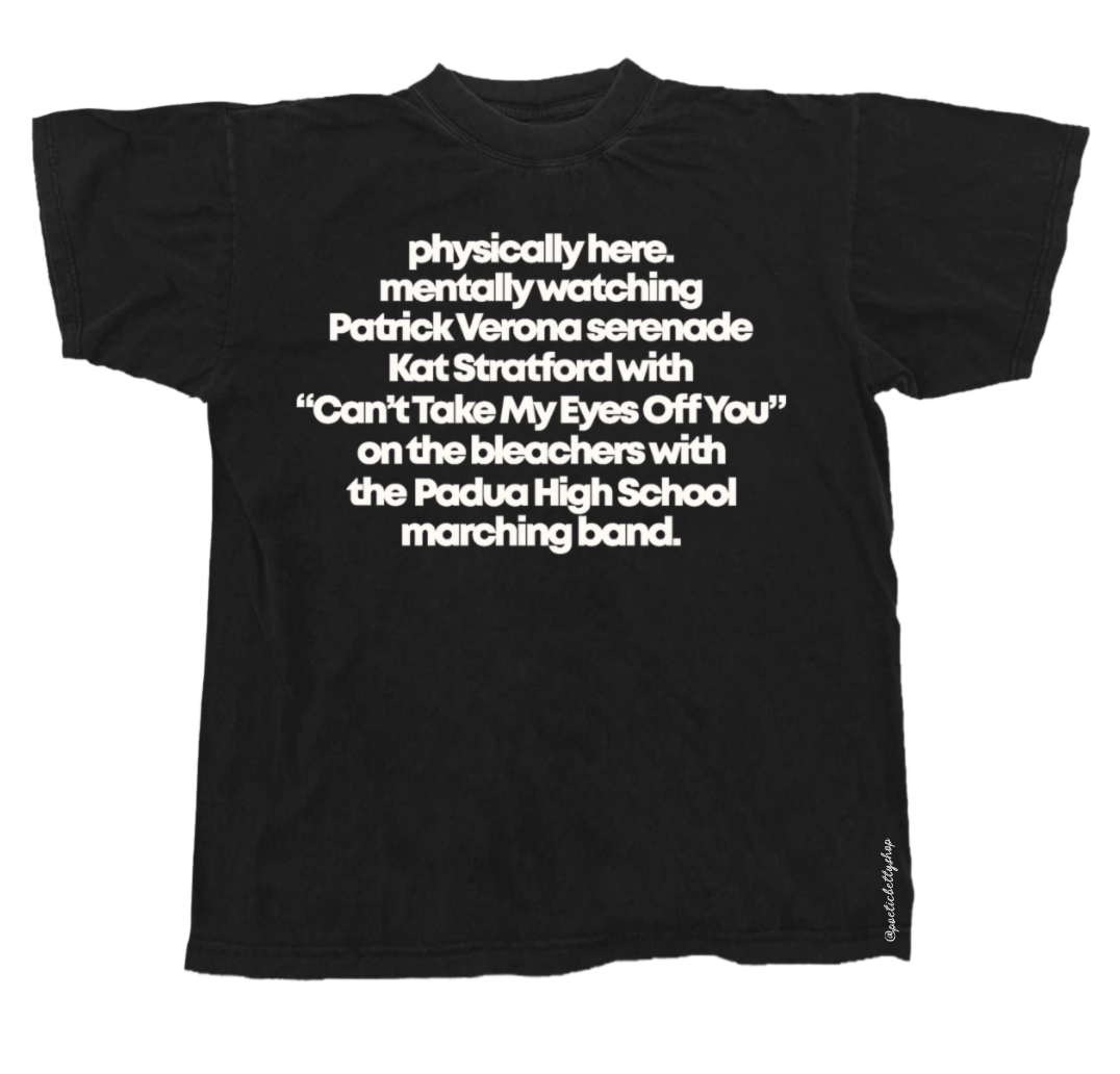 Mentally Watching Patrick Verona 10 Things Film Club T-Shirt
