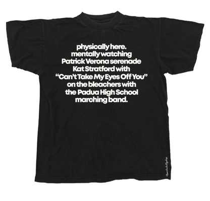 Mentally Watching Patrick Verona 10 Things Film Club T-Shirt