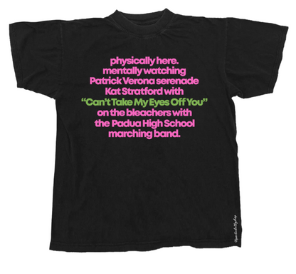 Mentally Watching Patrick Verona 10 Things Film Club T-Shirt