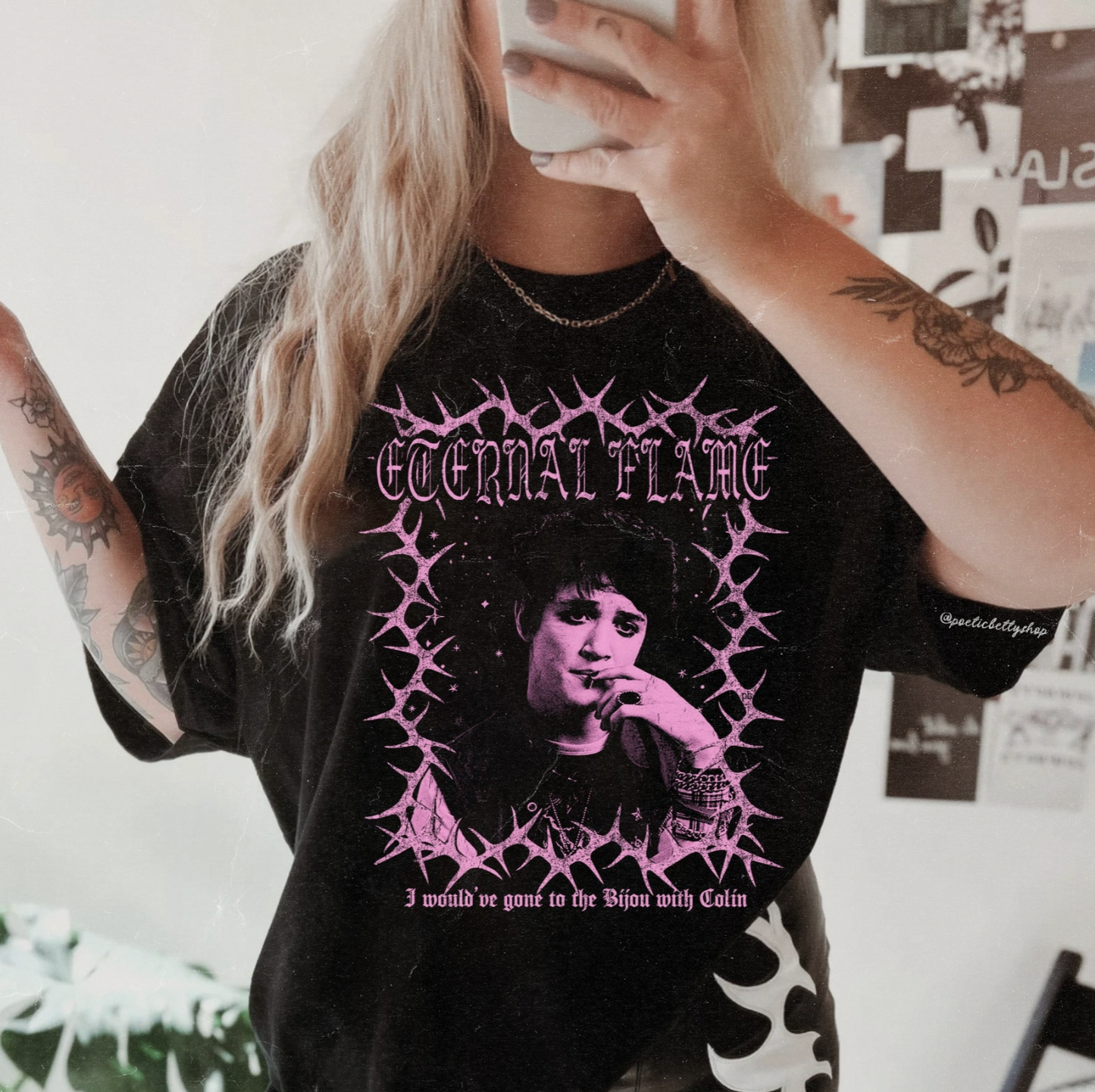 Colin Grey Eternal Flame Kyle Gallner Horror Scream King T-Shirt Black Unisex