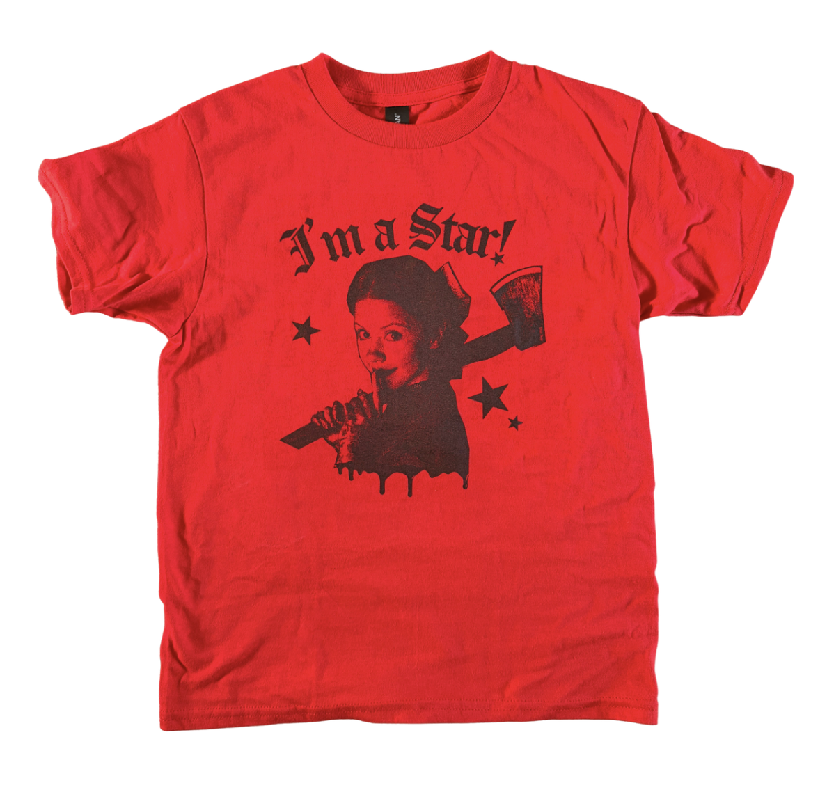 I'm A Star Pearl Retro Red Axe Baby Fit Tee