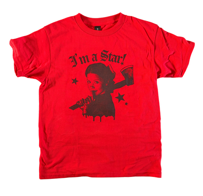 I'm A Star Pearl Retro Red Axe Baby Fit Tee