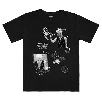 Spike New York Idol Vintage Style Buffy Inspired Black Cotton T-Shirt