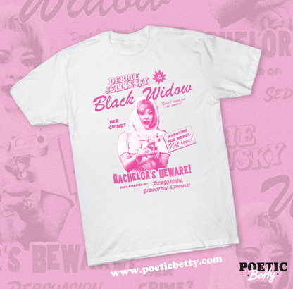 Debbie Jellinsky Black Widow Addams Family Values Inspired Unisex T-Shirt
