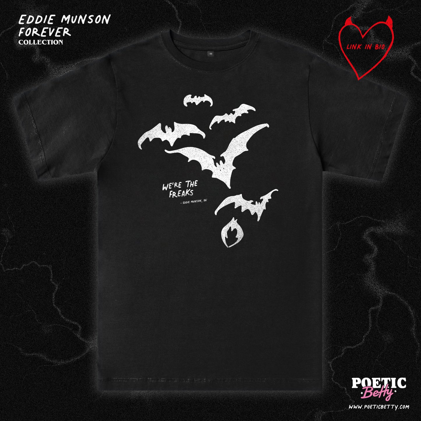 Eddie The Freak Bat Tattoos Spooky Unisex T-Shirt