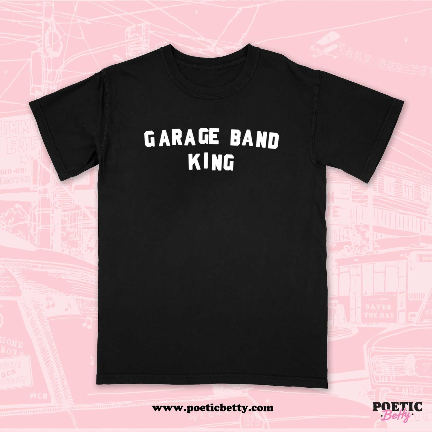 Pop Punk Duo Garage Band King Punk Rock Princess Unisex T-Shirt