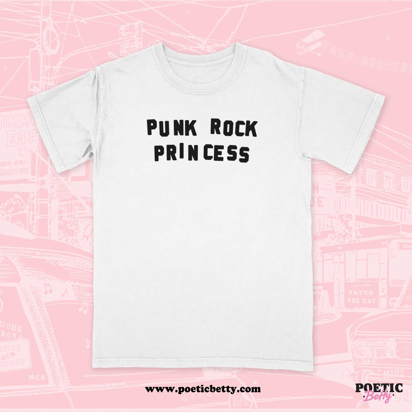 Pop Punk Duo Garage Band King Punk Rock Princess Unisex T-Shirt