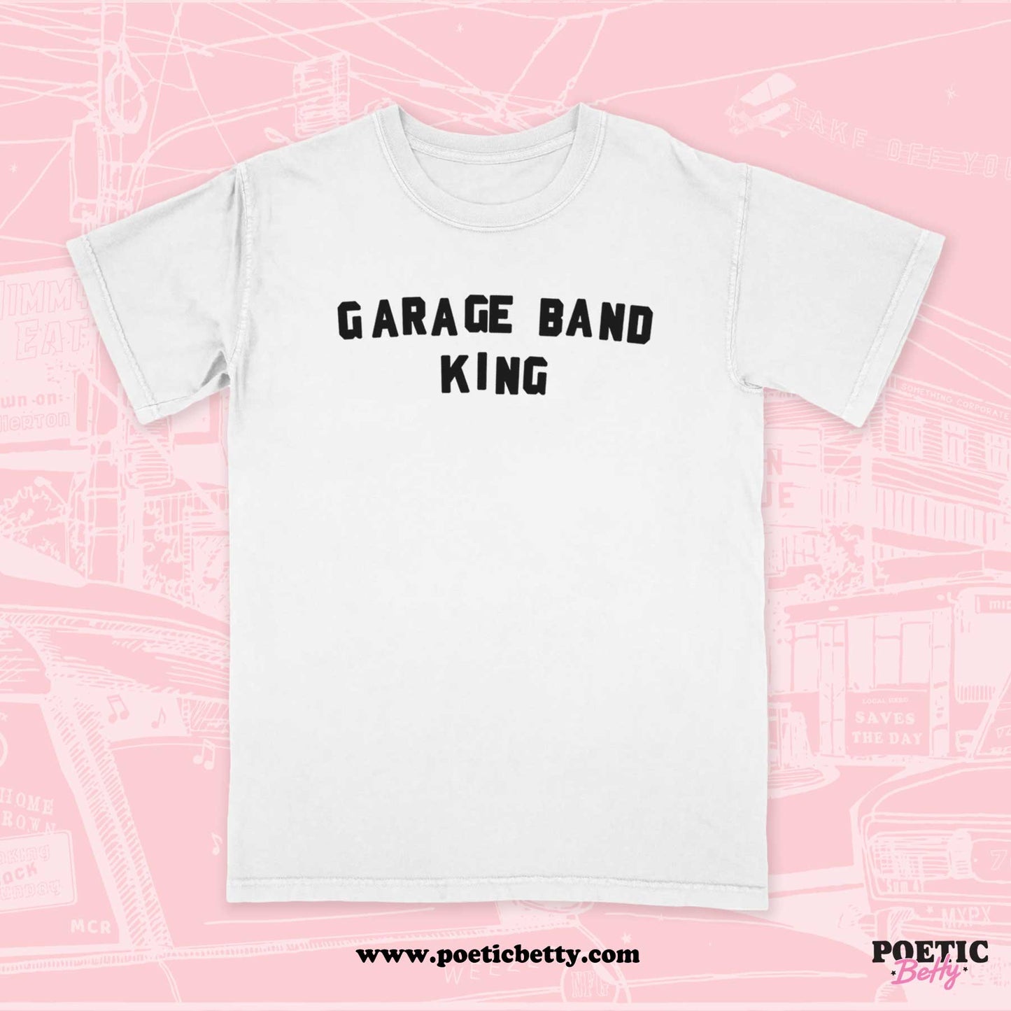 Pop Punk Duo Garage Band King Punk Rock Princess Unisex T-Shirt