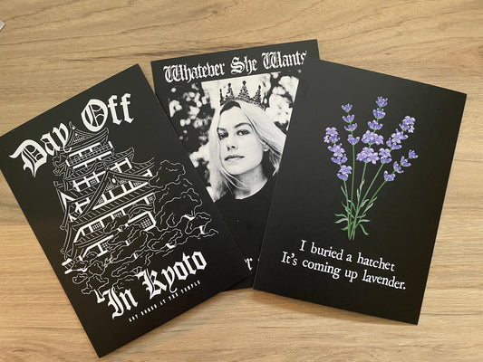 Phoebe Bridgers inspired3 Song Pack ART PRINTS *SALE*