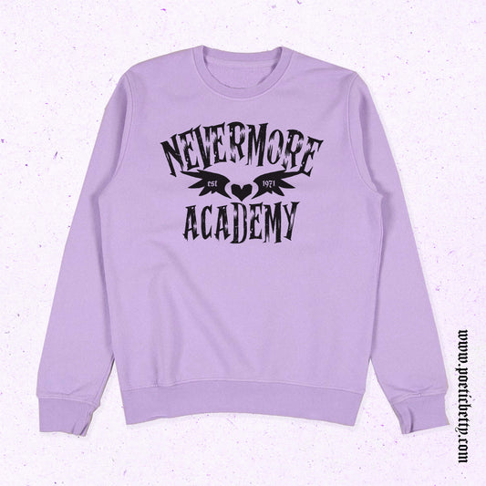 Nevermore Academy Vintage Wednesday Addams Unisex Gothic Sweatshirt